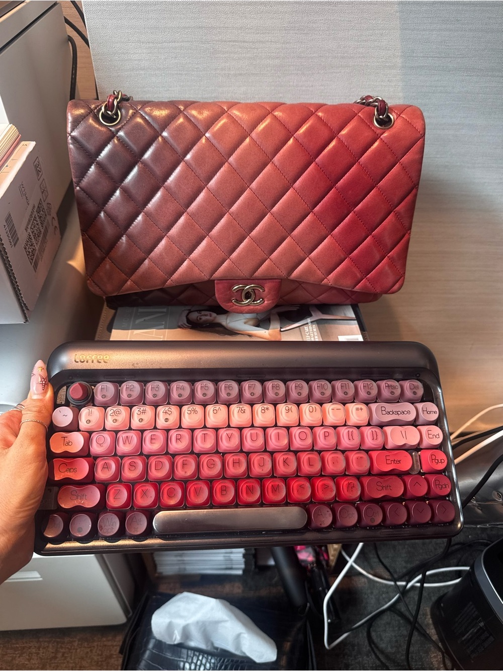 LOFREE BUNDLE - Lipstick Keyboard with Calculator DOT Tri-mode Mechanical Set